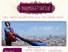 Tablet Screenshot of namastacey.com